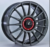 R1 Wheels 17 inç 5*112 ET35 Füme Jant Takımı (J-423) - 1