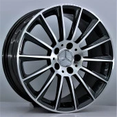 R1 Wheels 19 inç 5*112 ET38 Füme Jant Takımı (J-425) - 1