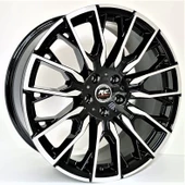R1 Wheels 19 inç 5*120 ET40 Siyah Jant Takımı (J-504) - 1