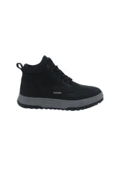 Bulldozer 230045 Hakiki Nubuk Deri Bağcıklı Erkek Bot Siyah Nubuk thumbnail 1