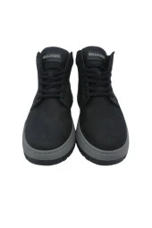 Bulldozer 230045 Hakiki Nubuk Deri Bağcıklı Erkek Bot Siyah Nubuk thumbnail 4