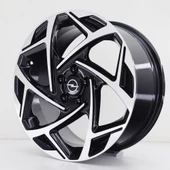 R1 Wheels 17 inç 5*105 ET35 Siyah Jant Takımı (J-278) - 1