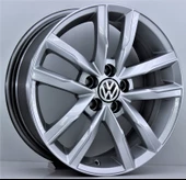 R1 Wheels 16 inç 5*100 ET35 Metalik Gri Jant Takımı (J-297) - 1
