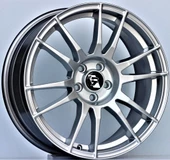 R1 Wheels 17 inç 5*100 ET35 Metalik Gri Jant Takımı (J-295) - 1