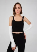 Peraluna Askılı Triko Büstiyer - Siyah thumbnail 2