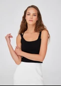 Peraluna Askılı Triko Büstiyer - Siyah thumbnail 5