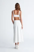 Styleboom X Peraluna ELIZABETH BRALET Düğme Detaylı Askılı Kadın Triko Bralet - Ekru - 6