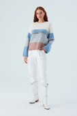 Peraluna MINA PULLOVER Çizgili Bol Kesim Kadın Triko Kazak - Multi thumbnail 1