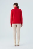 Peraluna VALERIA PULLOVER Boğazlı İnce Kadın Triko Kazak - Kırmızı thumbnail 8
