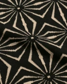 Far Afield ZIGGER CARDIGAN - TENTEO PATTERN Polo Yaka Kısa Kol %100 Organik Pamuk Erkek Triko Hırka - Siyah thumbnail 4