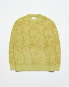 Far Afield ECLIPSE  KNIT - FULLY TIE DIE Bisiklet Yaka Standart Kesim Batik Desen Tüylü Erkek Triko Kazak - Sarı - 5