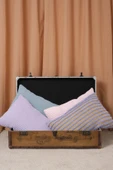 Peraluna FREE PILLOW %100 Organik Pamuk Triko Yastık Kılıfı 60X40 CM - Lila thumbnail 8