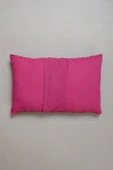 Peraluna FOAM PILLOW Şifon Şerit Triko Yastık Kılıfı 60X40 CM - Fuşya thumbnail 2
