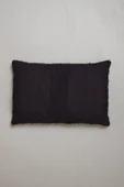 Peraluna FOAM PILLOW Şifon Şerit Triko Yastık Kılıfı 60X40 CM - Siyah thumbnail 2