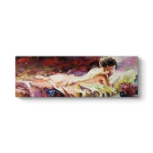 Naked Girl Panorama KANVAS TABLO - 1
