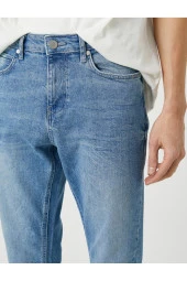 Slim Fit Kot Pantolon - Brad Jean - 5
