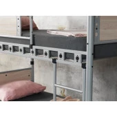 Teknor Elegan Genç Çocuk Odası Ahşap Başlık 90x190 ve 90x200 Metal Ranza - 4