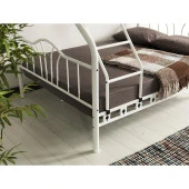 İmaj 3 Kişilik Ebeveyn Yatak Odası 3lü Yazlık Misafir Metal Ranza - 5