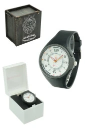 Galatasaray Orijinal Silikon Kordonlu Kol Saati Hediyelik Ahşap Kutulu - 1