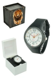 Galatasaray Orijinal Silikon Kordonlu Kol Saati Hediyelik Ahşap Kutulu - 1