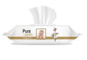 Pure Baby Islak Havlu Mendil 90 Yaprak Yenidoğan Organic Pamuklu (2 Li Set) 180 Yaprak Plst Kapak - 2