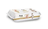 Pure Baby Islak Havlu Mendil 90 Yaprak Yenidoğan Organic Pamuklu (2 Li Set) 180 Yaprak Plst Kapak - 4