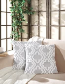 2li Punch Panç Desen Dekoratif Hediyelik Özel Tasarım Kırlent Kılıfı Yastık Kılıfı - 1