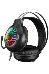 Rampage Rm-K44 Zengibar 7.1 Surround Rgb Siyah Gaming Mikrofonlu Oyuncu Kulaklığı - 4