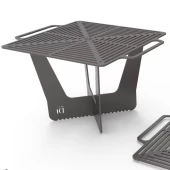 Izgaralı KARE Sac Ayağı Portatif Ateş Demiri Kamp ve Piknikcilere - 2