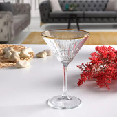 Paşabahçe Elysia Golden Touch Ayaklı Martini Sunum Kadehi 4 lü 220 Cc 440328 - 2