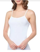 SEHER YILDIZI 0061 BAYAN RİBANA İP ASKILI ATLET 12 ADET  3XL BEYAZ thumbnail 1