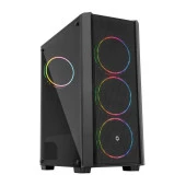 FRISBY FC-9420G 600W 80Plus 4xRGB Fanlı Temperli Cam Mesh Gaming Kasa - 1