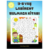 3-8 Yaş Labirent Bulmaca Kitabı (Seçilmiş 40 Süper Labirent) - 1
