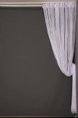 DÜZ İP BEYAZ RUSTİK EN 100 CM BOY 210 CM HAZIR İP PERDE thumbnail 7