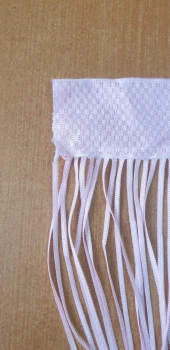 DÜZ İP PEMBE RUSTİK EN 100 CM BOY 210 CM HAZIR İP PERDE thumbnail 2