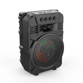 Concord ZQS1431 Rgb Ledli FM Radyolu USB ve Mikrofon Girişli 4 İnç Bluetooth Hoparlör - 3