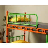 Teknor Carme 90x190 ve 90x200 Yatak Ölçülü Genç Çocuk Odası Metal Ranza - 5