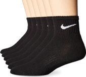 Nike Everyday Cotton Cushioned Siyah 6lı Spor Çorap SX5177-010 - 1