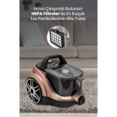 Goldmaster Goldpower Sessiz 2.5 Litre Kapasiteli Hız ve Emiş Güç Ayarlı Fitreli Toz Torbasız Elektrikli Süpürge - 4