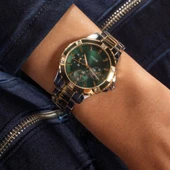 GUESS GUGW0723L1 ALTIN KAPLAMA YEŞİL KADRAN TAŞLI KADIN KOL SAATİ thumbnail 6