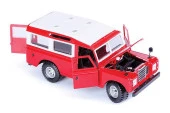 Bburago Land Rover Series II Kırmızı 1:24 Model Araba thumbnail 4