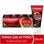 Colgate Optic White Kahve Çay ve Tütün Kullanıcıları İçin Diş Macunu 4 x 50 ml - 2