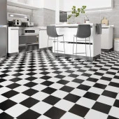 Renkli Duvarlar 30X30CM 10 Adet( 5 siyah 5 beyaz)Silinebilir Parlak Dama Modern Tasarım Duvar Kaplama Paneli Karosu thumbnail 4