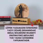 Veraart Işıklı Pleksi Dolunay Kişiselleştirilebilir Biblo Sandra Sarılan Sevgili Anahtar Askılığı - 8