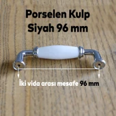Gül Gerçek Porselen Beyaz 96 Mm Kulpları Mobilya Mutfak Dolabı Çekmece Dolap Kulpu Kulbu 9.6 Cm - 3