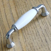 Gül Gerçek Porselen Beyaz 96 Mm Kulpları Mobilya Mutfak Dolabı Çekmece Dolap Kulpu Kulbu 9.6 Cm - 6