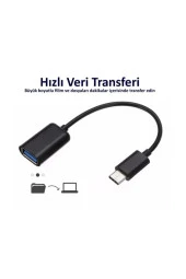 Tc315 Utv007 Chip Android Video Dvr Uyumlu Type-c Otg Kablo thumbnail 3