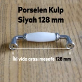 Gül Gerçek Porselen Beyaz 128 Mm Kulpları Mobilya Mutfak Dolabı Çekmece Dolap Kapak Kulpu Kulbu - 3