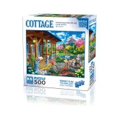 Ks Games Colorful House Near The Lake 500 Parça Puzzle thumbnail 1