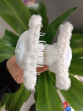 Panda Figürlü Peluş Mandal Toka - 1